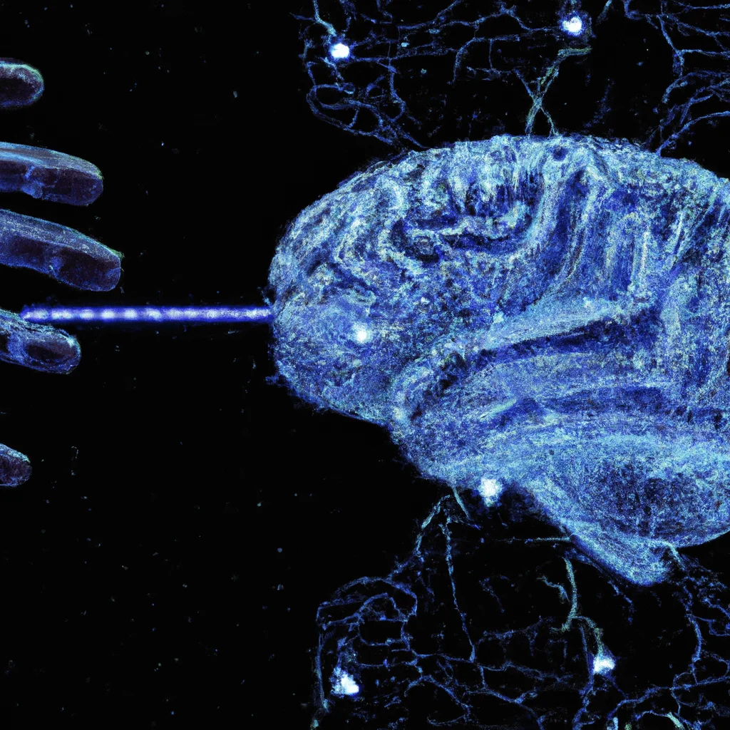 Biohacking and Neuroplasticity: Rewiring the Brain for Success 1 Ize a human brain with glowing neural pathways being manipulated by digital hands, signifying brain rewiring