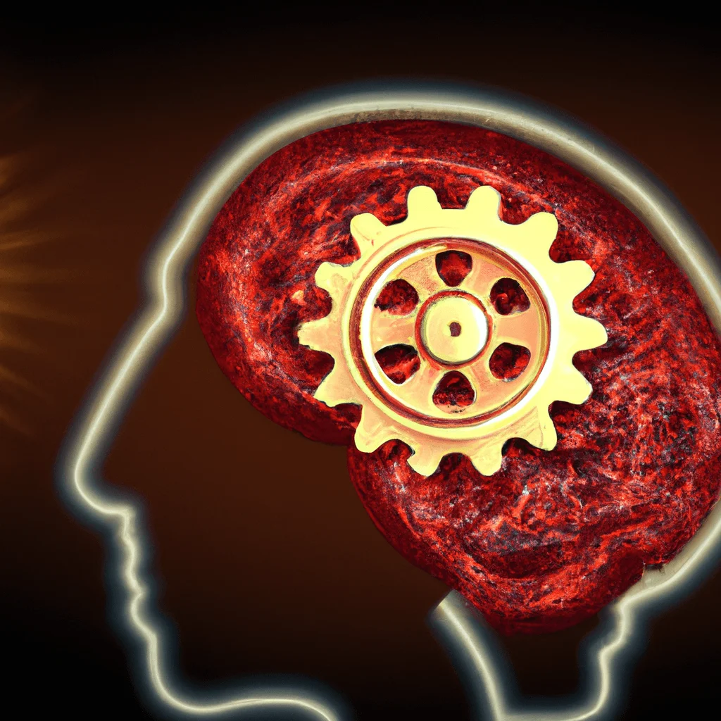 Strategies For Cognitive Optimisation: Unleash Your Mental Potential Through Biohacking 1 Ate a brain with intricate gears and levers, glowing with energy, being fine-tuned by a microscopic figure using futuristic tools, conveying biohacking for cognitive optimization