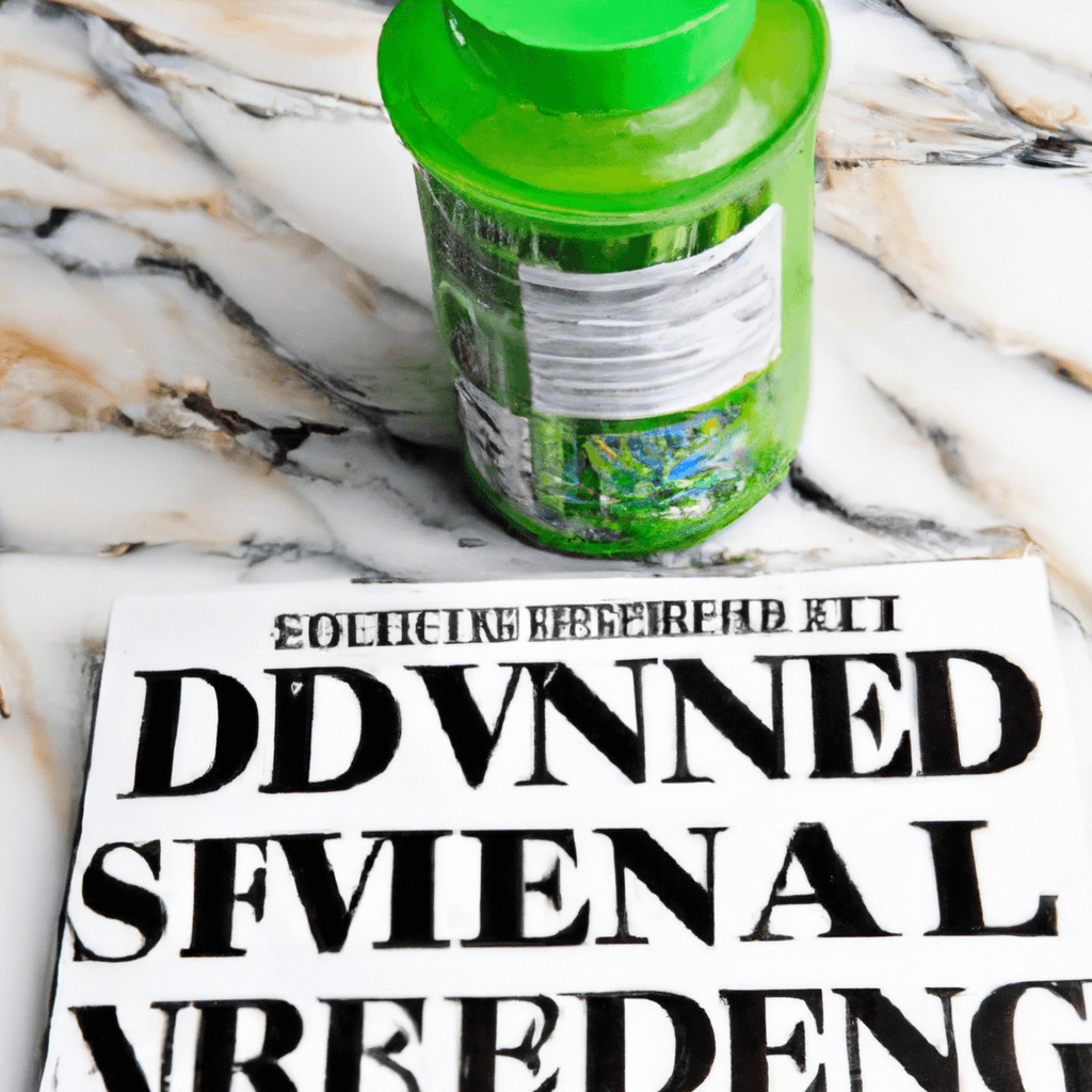 The Dangers of Celebrity Health Claims and Misinformation 1 Led prescription bottle lies discarded on a marble countertop beside a glossy celebrity magazine