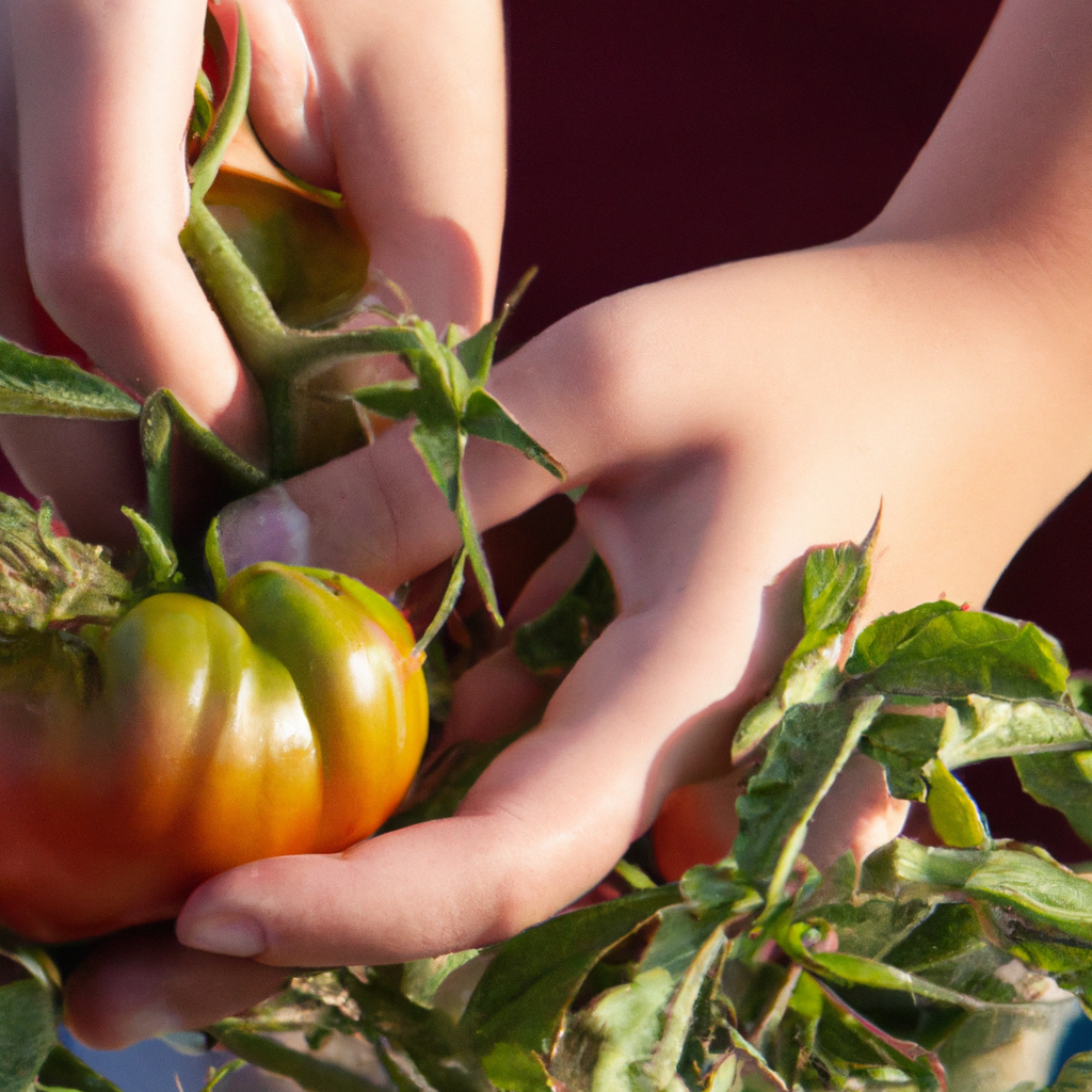 's weathered hands cradle vibrant heirloom tomatoes and leafy greens from her garden, soil still clinging to the roots